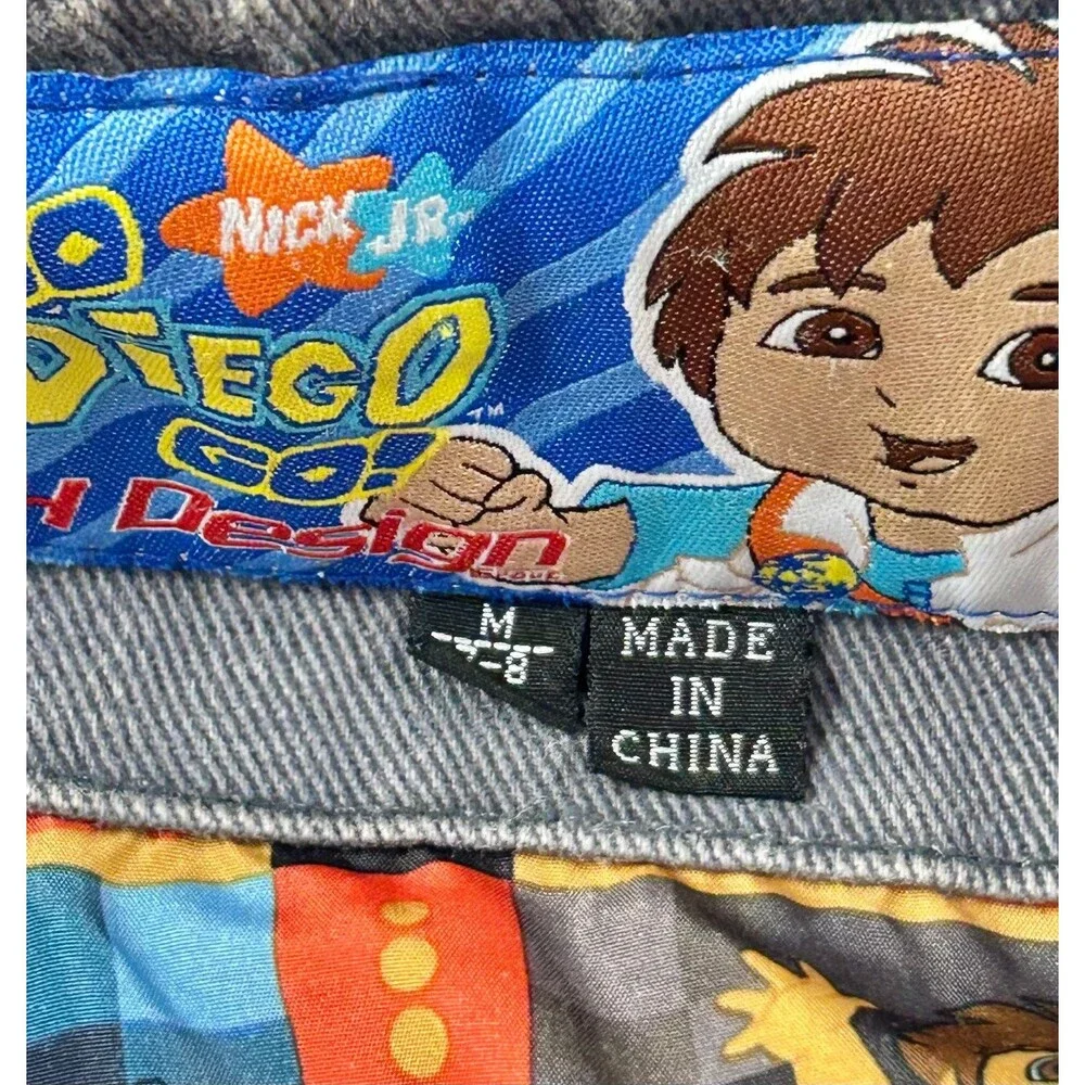 Youth Nick Jr. JH Design Go Diego Go Dinosaur Jacket Gray/Black/Orange Medium